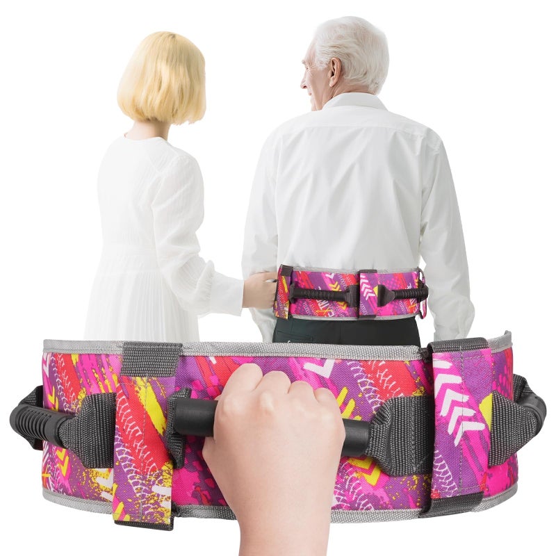 Gait Belt Transfer Belt with Handles, Medical Belt for Elderly bariatric and Disabled, gate Strap Quick Release Buckle for Lifting Patients, Assistance Products and Nursing Safety Patient Assist.